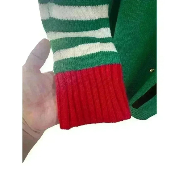 United States Women's‎ Holiday Elf Christmas Ugly Bells PomPoms Sweater Size XL - Picture 7 of 12